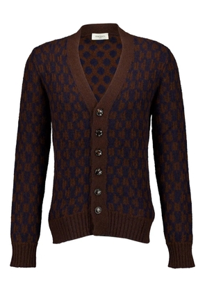 Piacenza Cashmere button-up V-neck cashmere cardigan - Brown