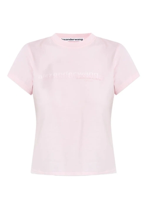 Alexander Wang logo-print cotton T-shirt - Pink