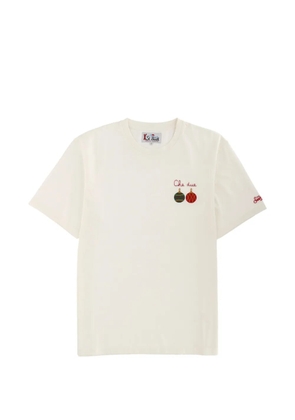 MC2 Saint Barth bauble-embroidery T-shirt - Neutrals