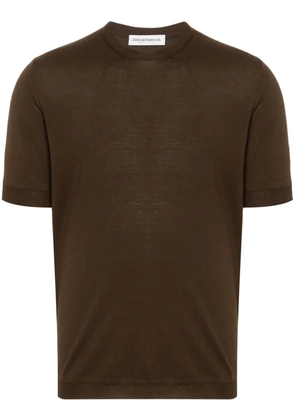 GOES BOTANICAL knitted merino T-shirt - Brown