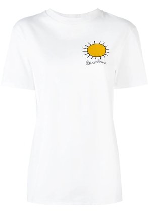 Christopher Kane embroidered sun T-shirt - White