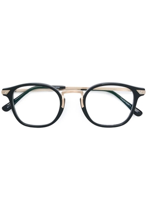 Matsuda round brushed metal glasses - Black