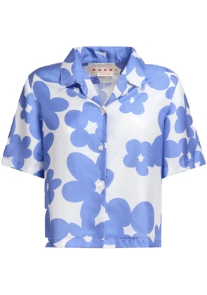 Marni floral-print shirt - Purple
