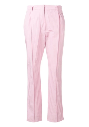 Valentino Garavani pleated cropped trousers - Pink