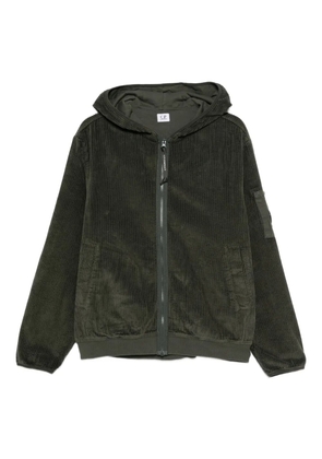 C.P. Company corduroy zip-up hoodie - Green