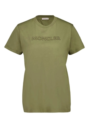 Moncler embroidered logo t-shirt - Green