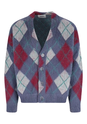 Bonsai argyle-knit cardigan - Blue