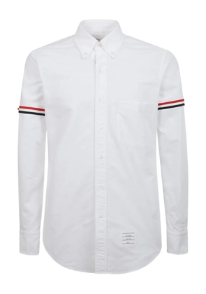 Thom Browne button down stripe sleeve shirt - White