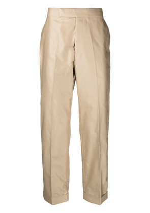 Alexander McQueen mid-rise straight-leg trousers - Neutrals
