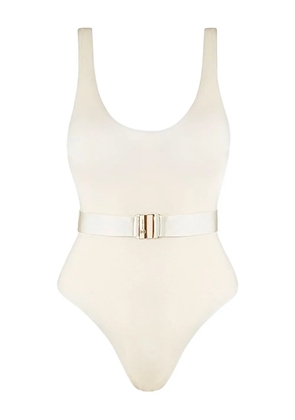 SOFIA ERHAN belted swimsuit - White
