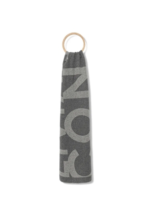 Liviana Conti logo-print scarf - Grey