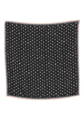 FENDI Falena Dots print silk scarf - Black