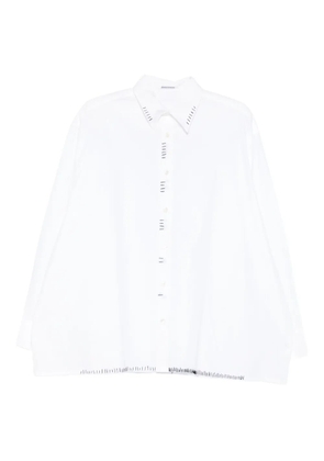 Glass Cypress stitch-detail shirt - White