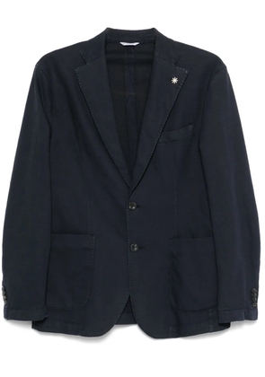 Manuel Ritz brooch-detail blazer - Blue