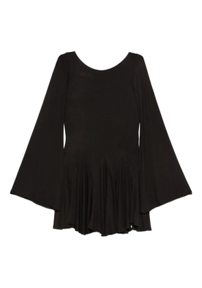 AXEL 113 Bell flared mini dress - Black