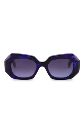 Emmanuelle Khanh geometric-frame gradient sunglasses - Blue