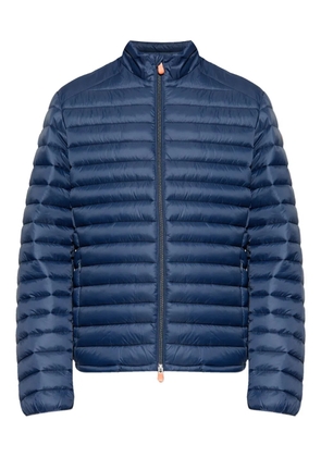 Save The Duck zip-up quilted jacket - Blue
