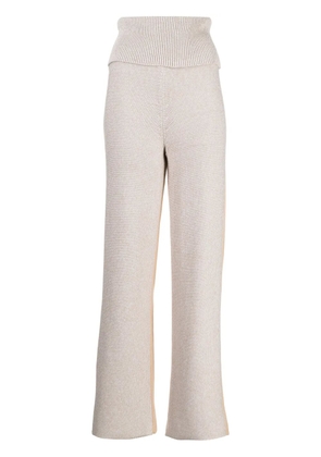 Off-White Diag Languid two-tone knit trousers - Neutrals