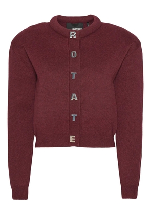 ROTATE BIRGER CHRISTENSEN firm knit cardigan - Red