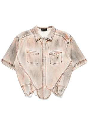 JUNTAE KIM cropped shirt - Black