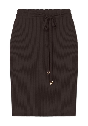 AERON wool blend midi skirt - Brown