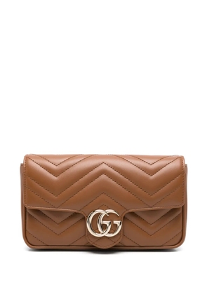 Gucci small GG Marmont clutch bag - Brown