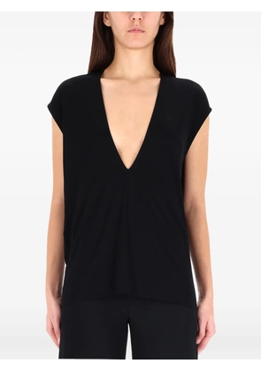 Rick Owens Lilies V-neck top - Black