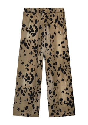 AERON Crust animal-print trousers - Brown