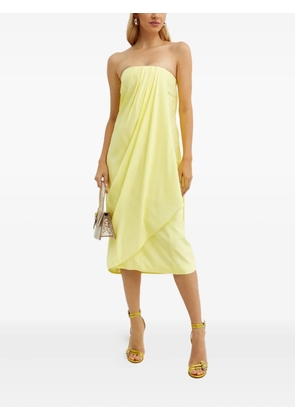 GAUGE81 Onna draped midi dress - Yellow