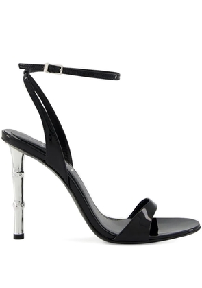 Gucci 95mm bamboo-effect heel sandals - Black