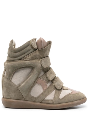 ISABEL MARANT 50mm Bekett suede sneakers - Neutrals