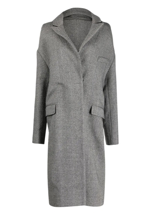 Coperni single-breasted herringbone coat - Black