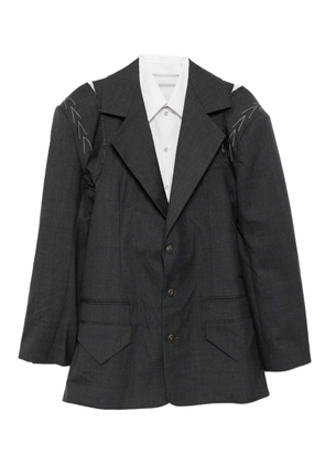 SONIA CARRASCO deconstructed blazer - White