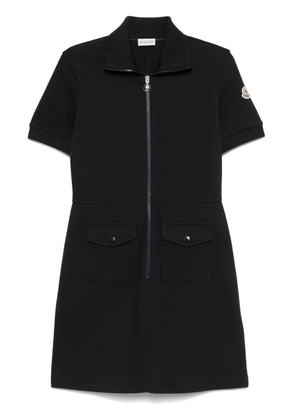Moncler piquet polo mini dress - Blue