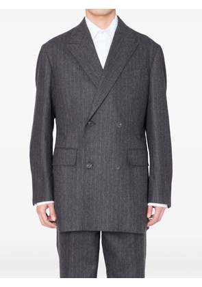 Kolor pinstripe double-breasted blazer - Grey