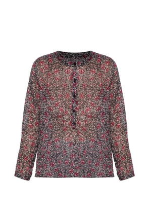 MARANT ÉTOILE Maria floral buttoned top - Black
