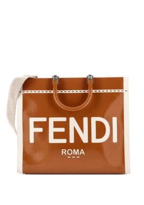 Fendi Pre-Owned Sunshine Shopper Patent Large tote bag - Neutrals