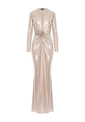 ROSERRY Mallorca floral maxi dress - Gold