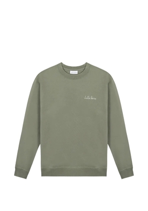 Maison Labiche logo-embroidery crew-neck sweatshirt - Green