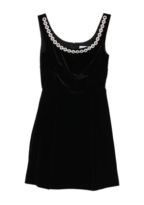 Self-Portrait chain-embellished dress - Black