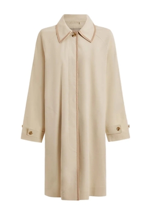 Varley Stamford contrast-trimmed car coat - Neutrals