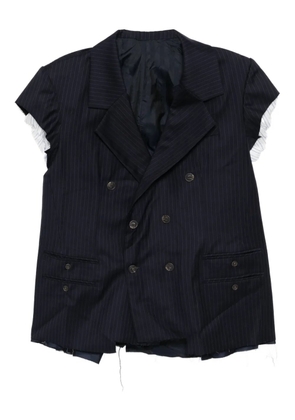 SONIA CARRASCO cut-sleeves blazer - Blue