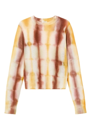 Lafayette 148 tie-dye crewneck sweater - White