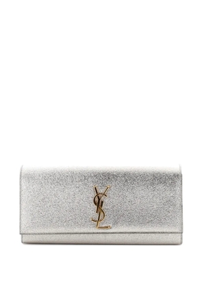 Saint Laurent Pre-Owned Classic Monogram Metallic Calfskin Long clutch bag - Gold