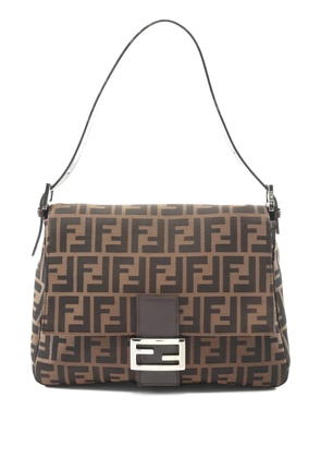 Fendi Pre-Owned Mamma bucket monogram-pattern shoulder bag - Brown