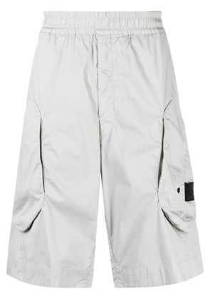 Stone Island Shadow Project cotton-blend drop-crotch shorts - Grey