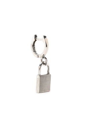 Emanuele Bicocchi lock-detail hoop earring - Silver