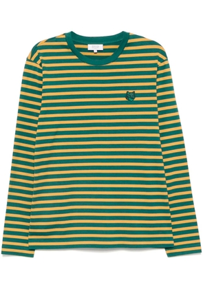 Maison Kitsuné fox head long-sleeved t-shirt - Green