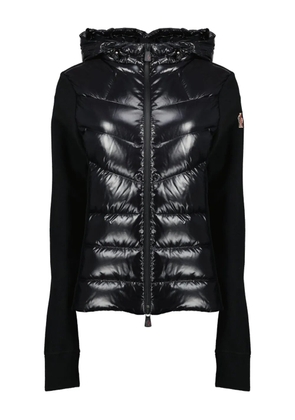 Moncler Grenoble zipped hooded cardigan - Black
