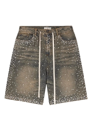 Vale drawstring fastening denim shorts - Grey